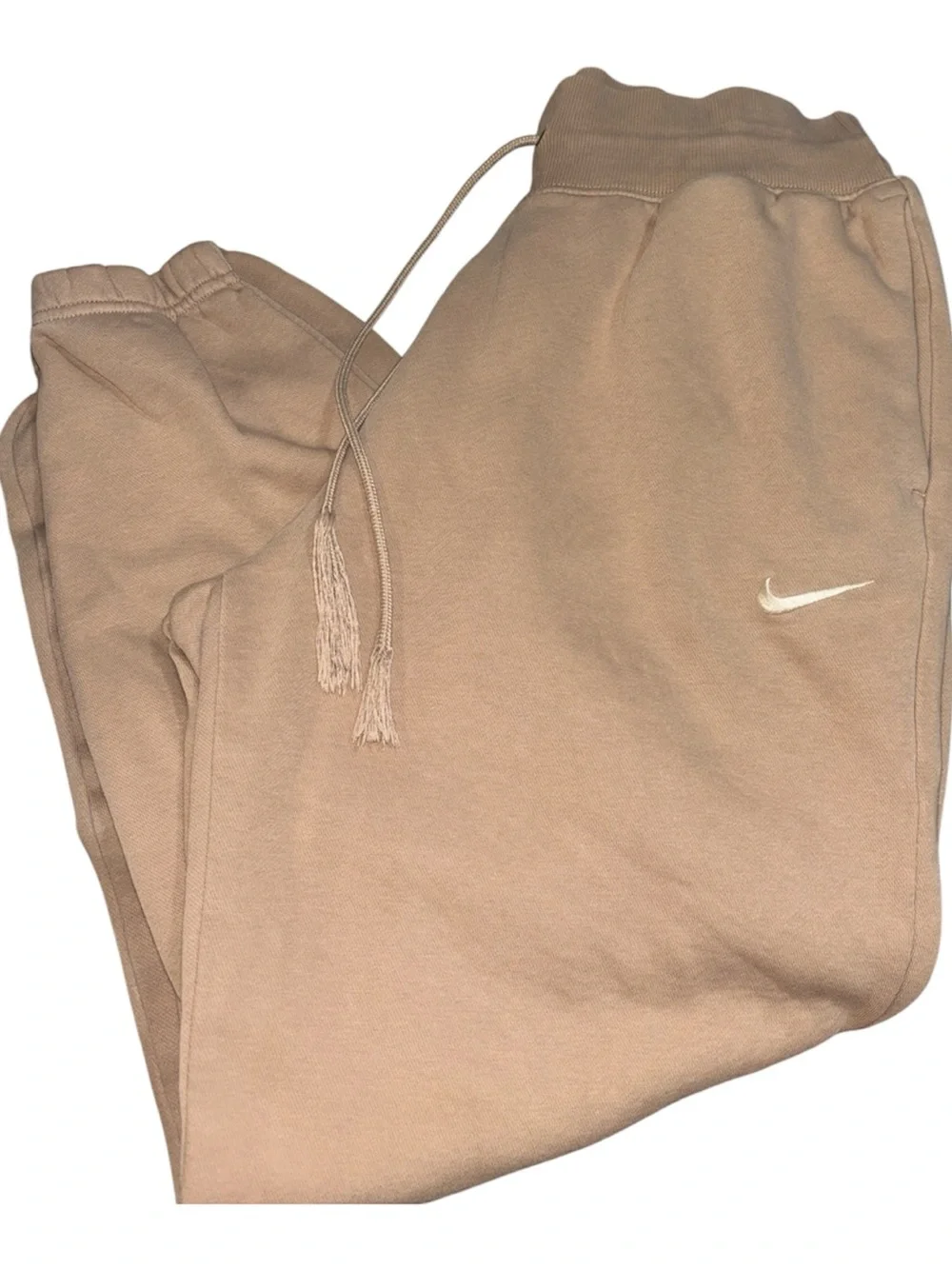 Nike Nike Phoenix Fleece joggers in tan